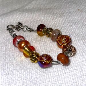 Elegant Multicolor Beaded adjustable charm Bracelet